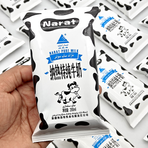 新疆naratsut早餐奶纯牛奶200ml