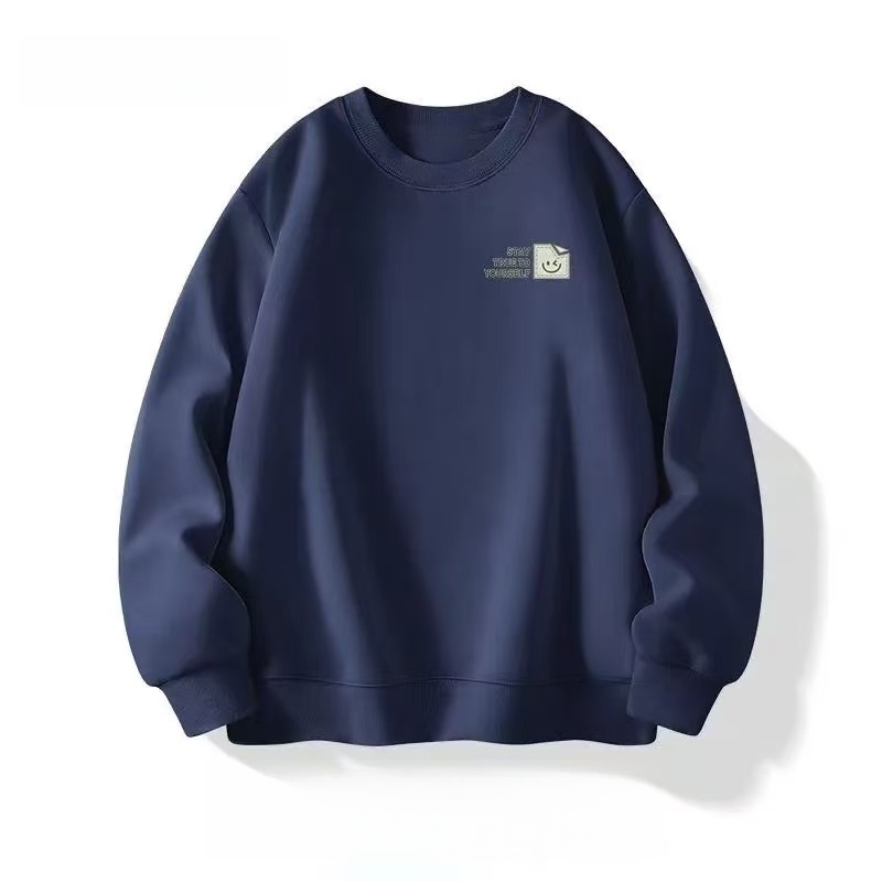 港风Z&K系列圆领卫衣男款秋季户外运动百搭美式重磅无帽套头衫 - 封面