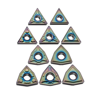 数控刀片淬火钢热处理加硬材料车刀片三角形桃型外圆刀头超硬刀粒