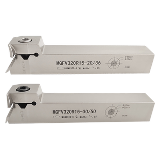 数控7字型端面槽车刀杆弹簧钢加硬平面圆弧切槽刀柄MGFV320R20-36