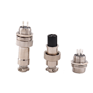 航空插头 连接器GX12-2芯/3芯/4芯/5芯/6芯/7芯 公头母头 12mm