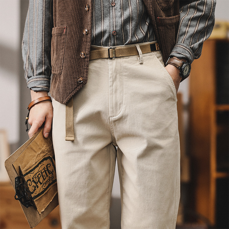 简约工装裤子男2025新款