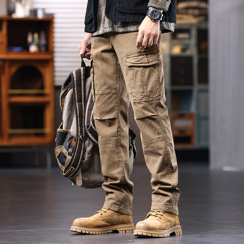 美式重磅潮牌伞兵工装裤男