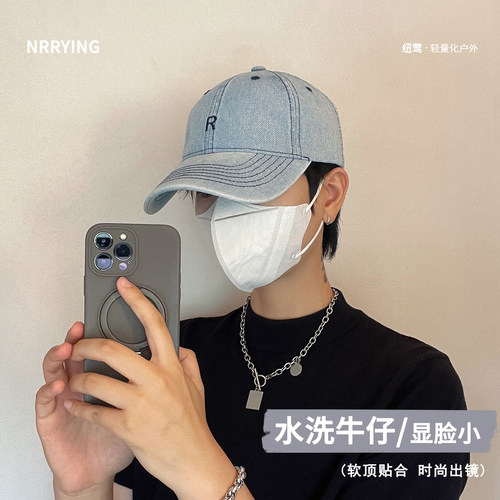 韩版牛仔棒球帽四季百搭显脸小