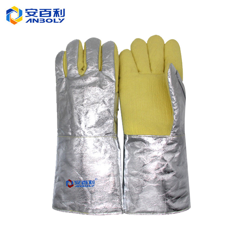 安百利ABL-S521耐高温500度铝箔背面防烫隔热钢铁冶金芳纶手套
