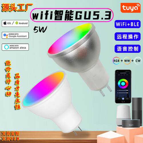 RGBCW调光调色声控射灯支持Alexa