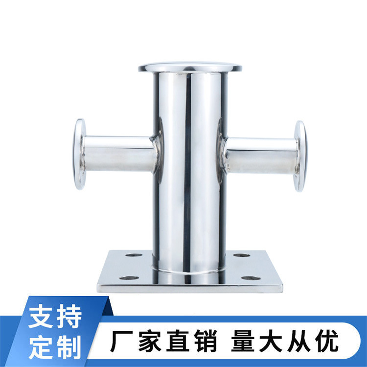 船用304不锈钢系船柱十字缆桩