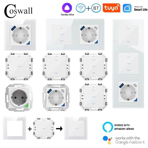 玻璃DIY模块白色WIFITuya智能