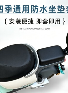 新国标电动车坐垫套防水防晒皮革座套DQ6DM6DS6电动车A7