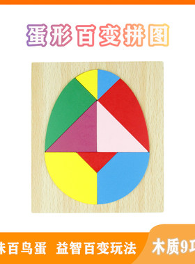 百鸟蛋 9巧板新课标仪器蛋形百变拼图益智九巧板仪器科学仪器