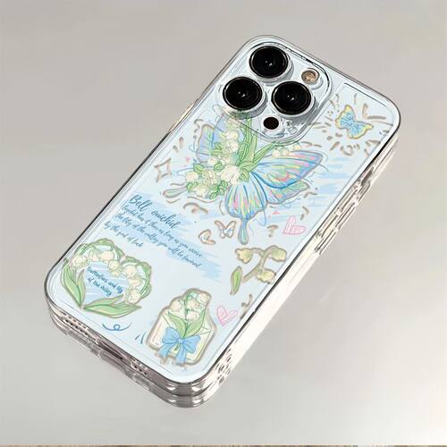 铃兰蝴蝶适用华为p70手机壳