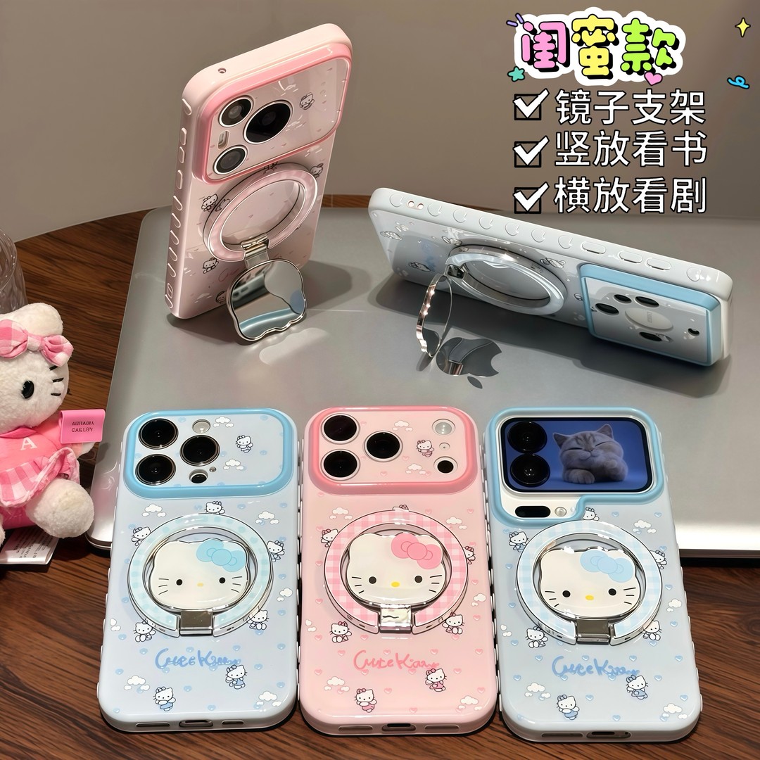 爱心天使猫咪适用多型号手机壳