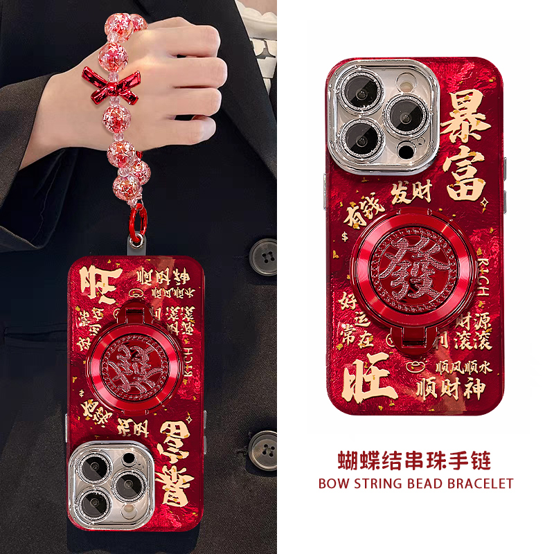2025暴富转转发支架适用华为mate70手机壳nova13新年款pura70情侣nova12/11/10se创意p60荣耀300/200/100Opro