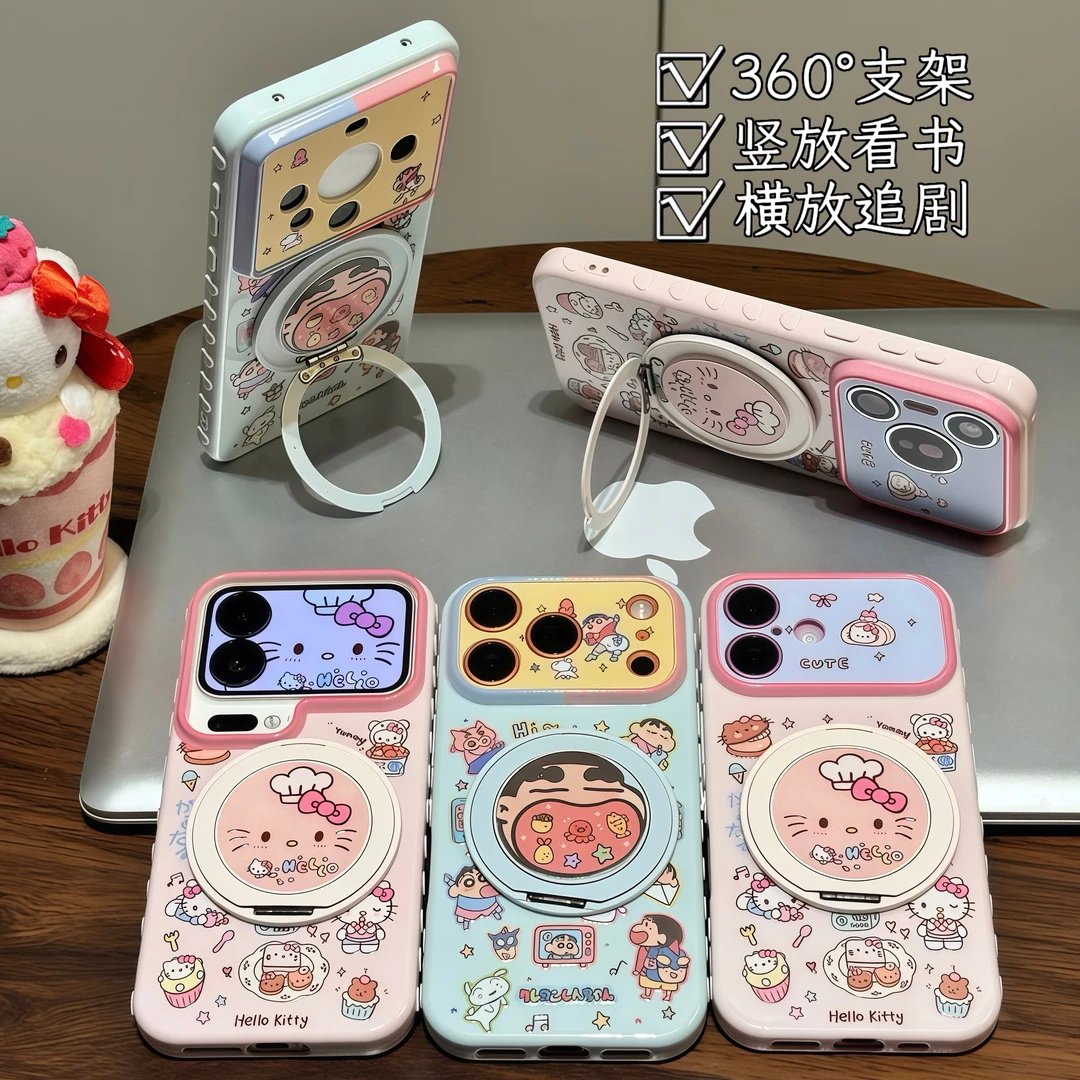 可爱猫咪小新适用苹果17手机壳