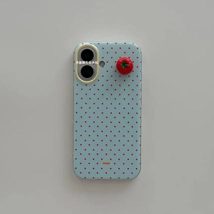 ins风波点立体番茄适用苹果16手机壳iPhone15/14新款华为nova13荣耀x70i透明vivos20防摔OPPOreno13小米15pro