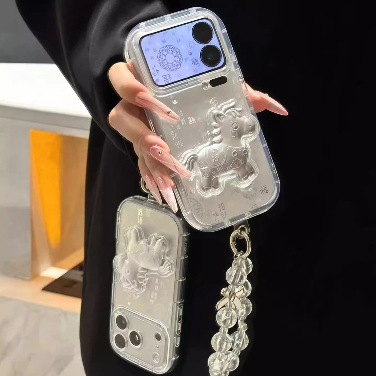 马上有钱百福图适用苹果17手机壳iPhone16/15/14PROMAX新款华为nova14创意mate80马年OPPOreno15本命年小米17