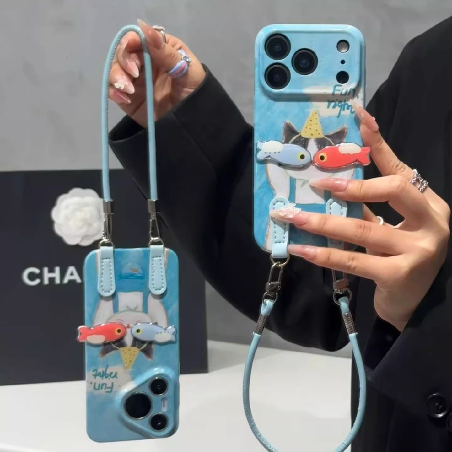 立体小鱼干猫咪适用苹果17手机壳