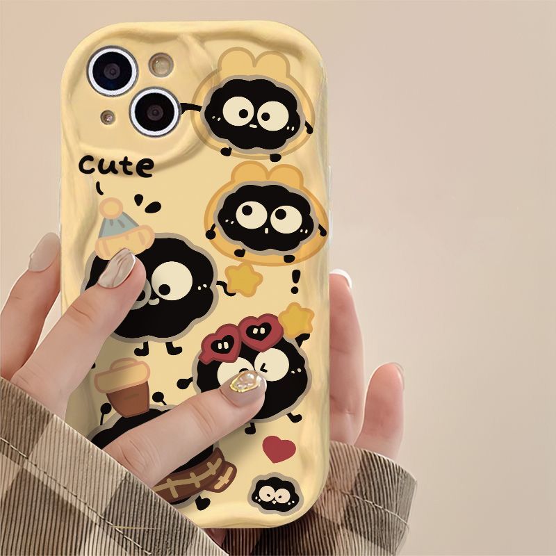 可爱煤球适用华为p70手机壳