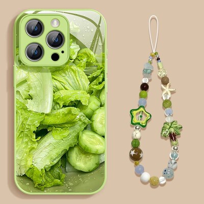 绿色减肥蔬菜适用苹果16手机壳