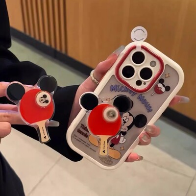 乒乓球拍转转米奇适用苹果手机壳