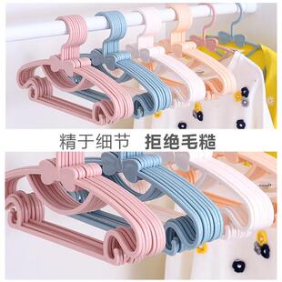小宝宝晾衣架婴儿专用小衣架无痕不鼓包晾衣服撑子小孩儿童防滑