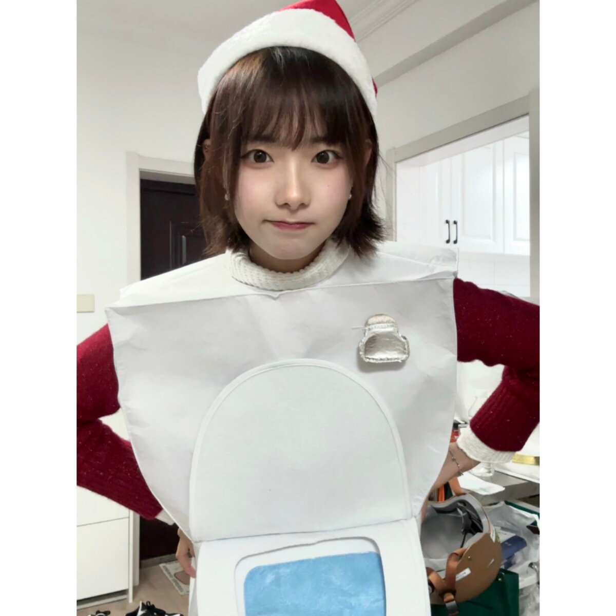 抽象cos服马桶cosplay搞怪搞笑恶搞衣服万圣节服装男女粑粑卷纸巾图片