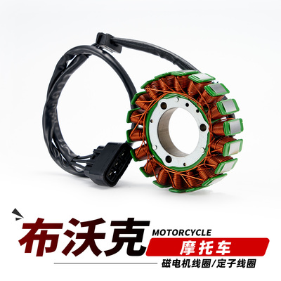 适用于布沃克VMX摩托车JY250软尾硬尾版霸路特火石磁电机定子线圈
