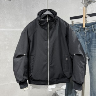 羽绒服加厚日系复古高级感痞帅实体同款 男士 新款 立领韩版 夹克 冬季