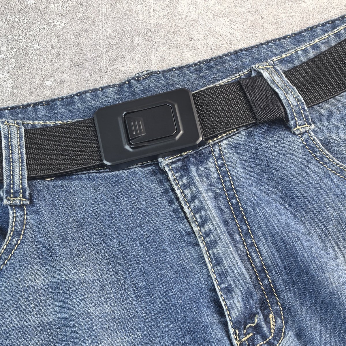 35mm高弹力男士腰带初高中大学生加长松紧带肥佬皮带胖舒适不勒肚