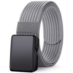 无金属防过敏防金属过敏男士 腰带帆布塑料扣头无铁无磁军训皮带男