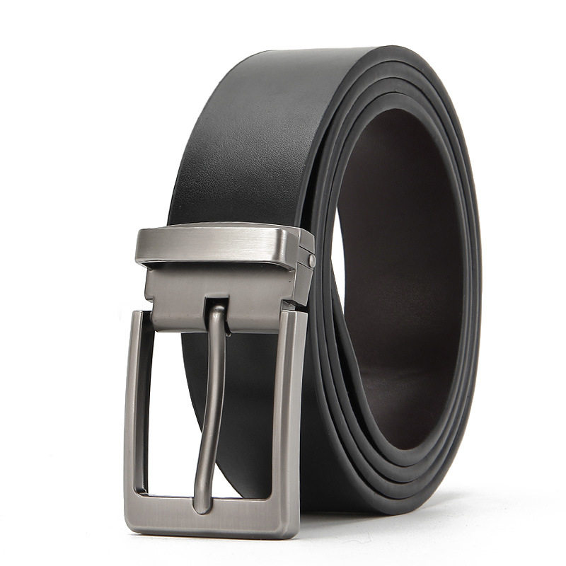 皮带男真皮休闲针扣腰带青年裤腰带纯牛皮年轻人百搭牛仔裤休闲裤