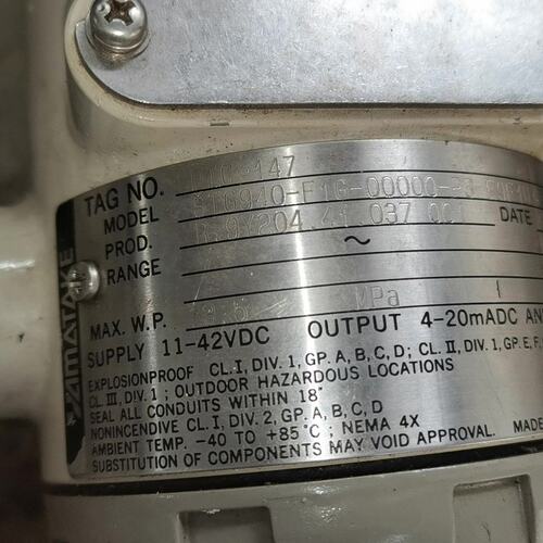 议价YAMATAKE压力变送器 STG940-F1G-0000