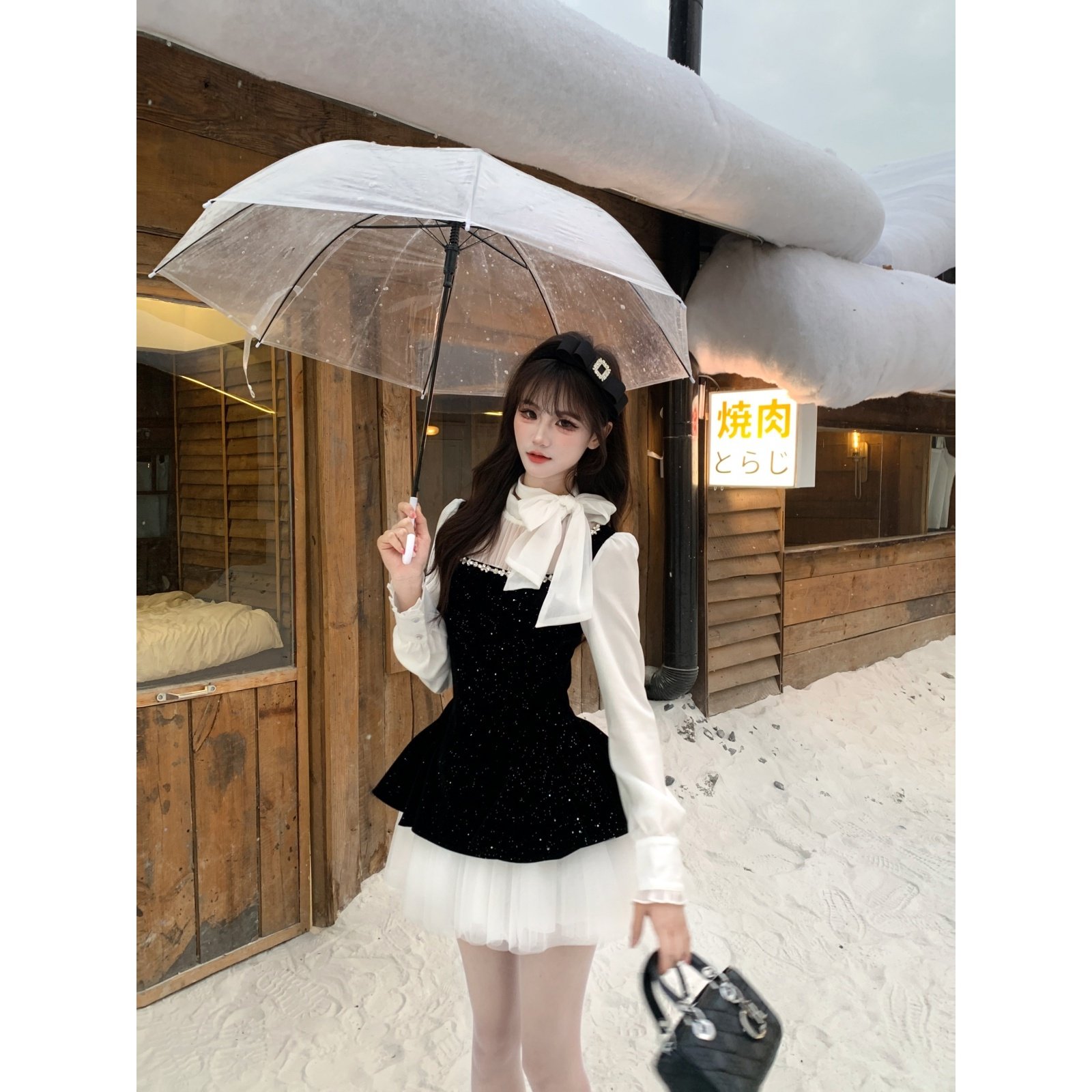 越韩小鱼 星夜芭蕾 假两件法式千金礼裙重工水钻网纱拼丝绒连衣裙,女装/女士精品,礼服/晚装,淘宝优惠券,粉丝福利购,淘宝优惠卷