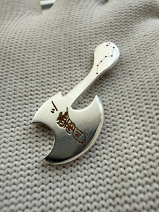 戴礼记999足银银翦金公明讳北斗朱砂玉皇印南斗吊坠精致简约爆款