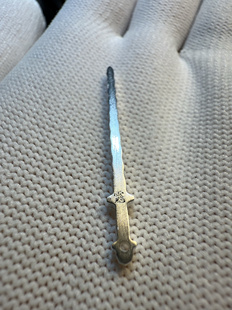 戴礼记999足银财神鞭雷神鞭挂坠侧挂刻有公明讳字可改字定做私聊