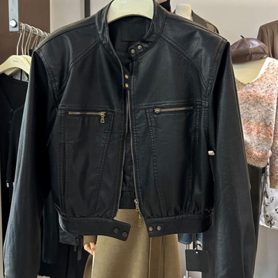 皮衣外套女机车服2025春季