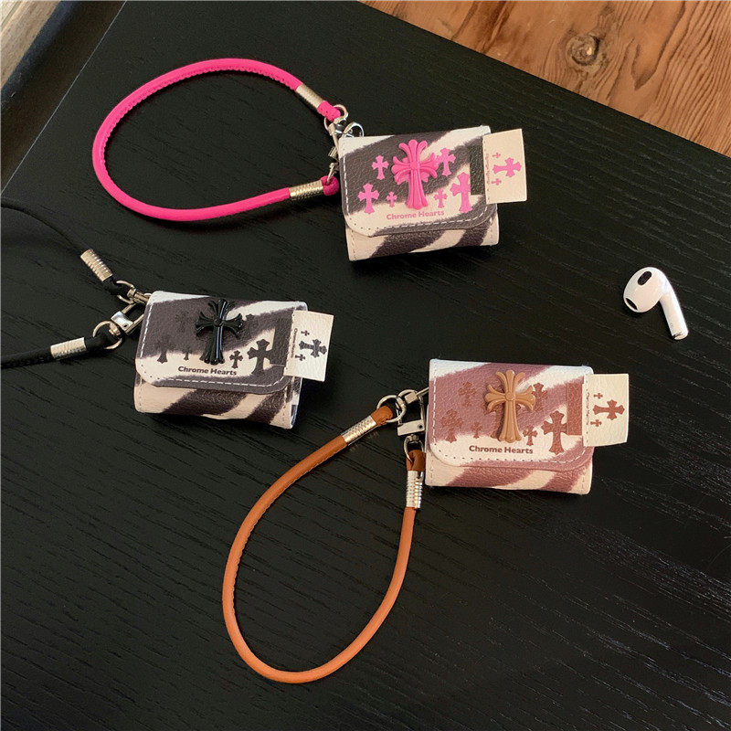 翻盖皮质立体十字架适用AirPods1/2/3/4/5代苹果无线蓝牙耳机保护套pro2/3,3C数码配件,耳机保护套,淘宝优惠券,粉丝福利购,淘宝优惠卷