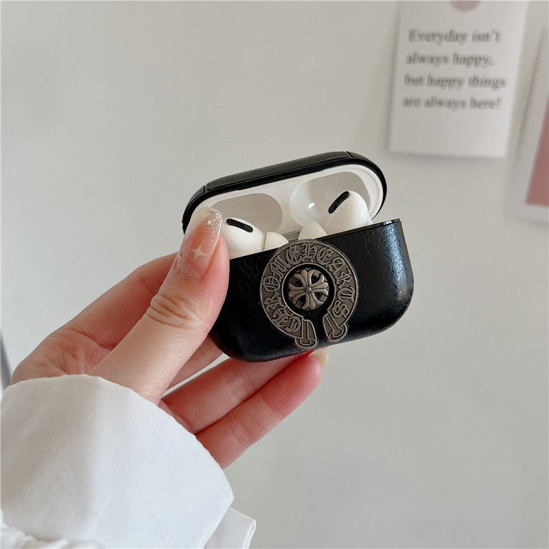 花纹十字架适用AirPods pro2/3无线蓝牙耳机保护套苹果1/2/3/4/5代连体