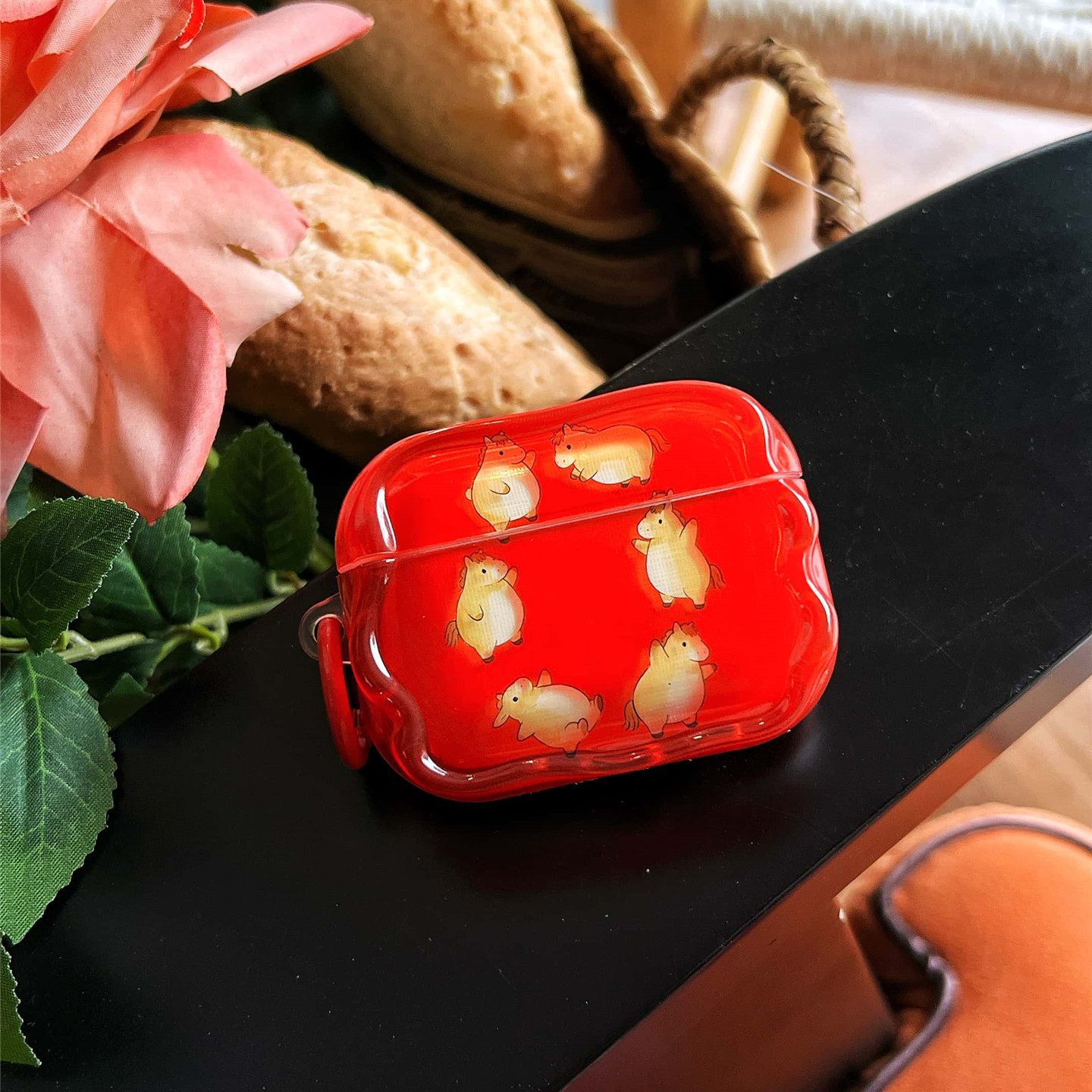 马来运转小马驴适用AirPods1/2/3/4/5代苹果无线蓝牙耳机保护套pro2/3