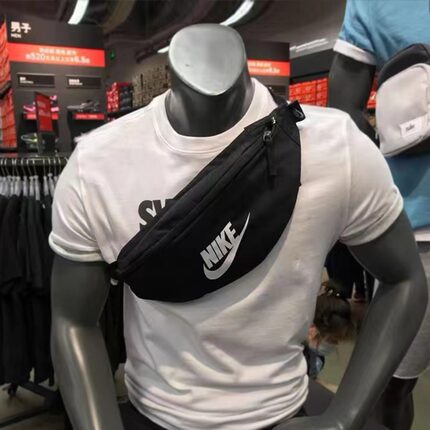 nike耐克斜挎包男款男生女男士包包单肩潮牌男运动男款骑行包腰包