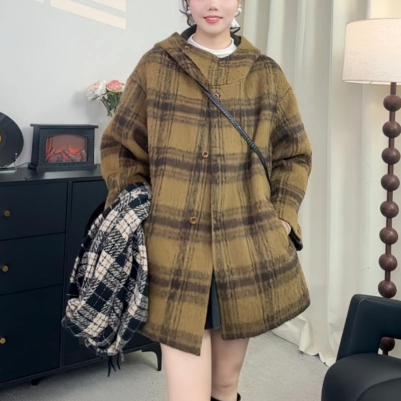 苏力羊驼2025秋冬新款毛呢外套女