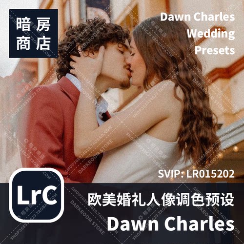 暗房商店 欧美婚礼人像摄影师 Dawn Charles 调色预设 DC Presets
