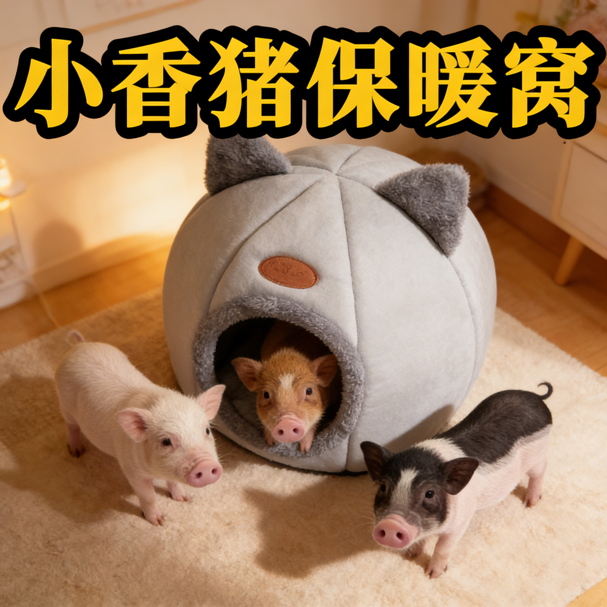 小香猪保暖窝封闭式沙发床睡觉专用冬天防寒宠物耐磨幼崽生活用品,宠物/宠物食品及用品,狗窝/屋/帐篷/沙发,淘宝优惠券,粉丝福利购,淘宝优惠卷