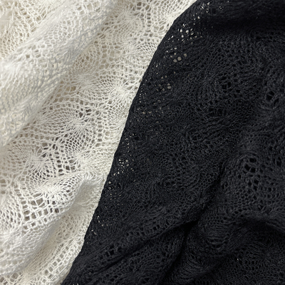 镂空蕾丝网布编织透肉花边布料