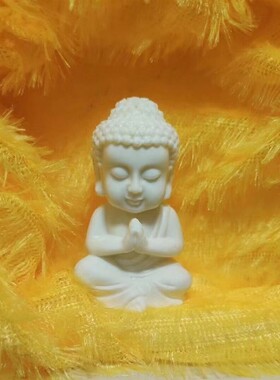 象牙果合手小如来手把件小佛陀木雕摆件文玩手玩把件汽车挂件车饰