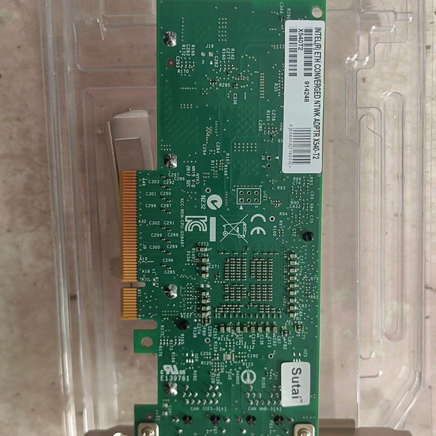 询价Intel X540-T2双口万兆电口网卡PCI-E X8接可维修