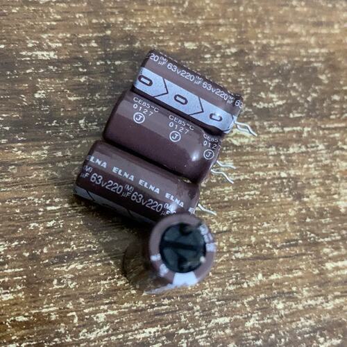 议价63v220uf伊娜Elna电解电容10*20原包装，实可维修