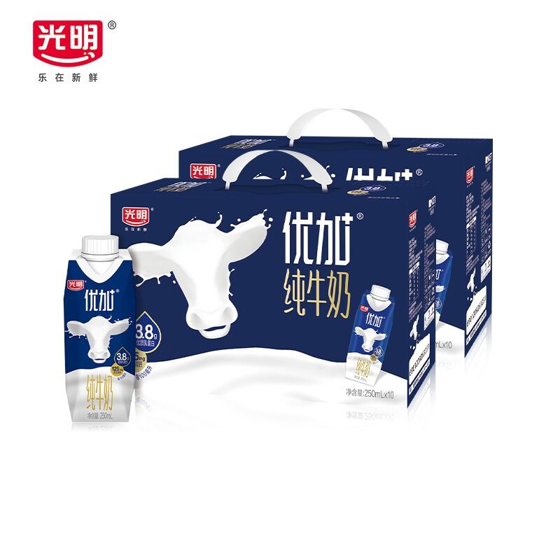 优加光明3.8蛋白质常温纯牛奶