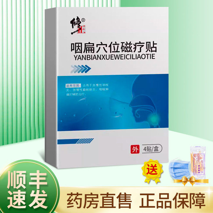 修正 咽扁穴位磁疗贴4贴zy