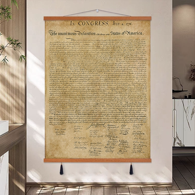 美国独立宣言Declaration of Independence复古墙壁挂画宿舍酒吧